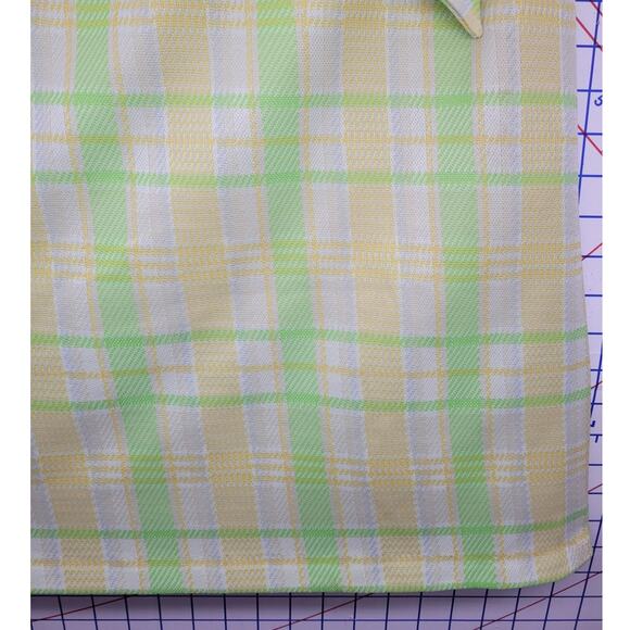 Kay Windsor Vintage 60s Green Plaid Wiggle Sheath‎ Dress Retro Mod Bold Style - Picture 9 of 12